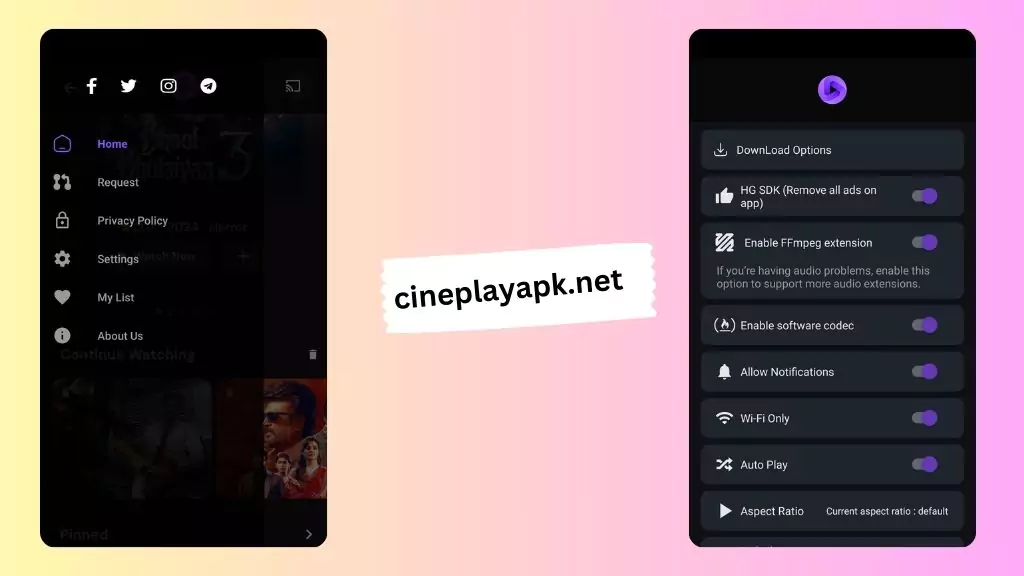 CinePlay APK Screenshots